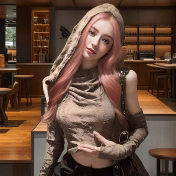 2024 nou cropped top cu glugă în stil post-apocaliptic, pentru femei, mâneci scurte, rupturi, street hipster, primăvară-vară