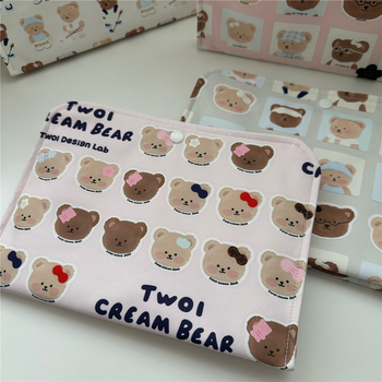 Kedves medve – kézzel készített belső Longchamp táskára illő kozmetikai neszesszer rekeszekkel utazáshoz