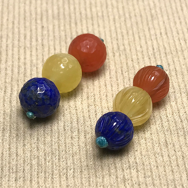 Természetes Déli Vörös Lapis Lazuli Méhviasz Gyöngyök, Szóró- és Távolító Gyöngyök, Bodhi DIY Kiegészítők