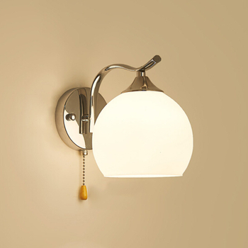Lampă de perete LED modernă, minimalistă, pentru dormitor lângă pat, potrivită pentru living, hol și scară, cu întrerupător la șnur