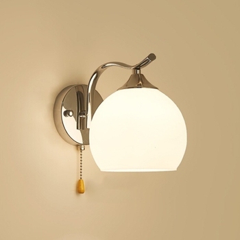 Lampă de perete LED modernă, minimalistă, pentru dormitor lângă pat, potrivită pentru living, hol și scară, cu întrerupător la șnur