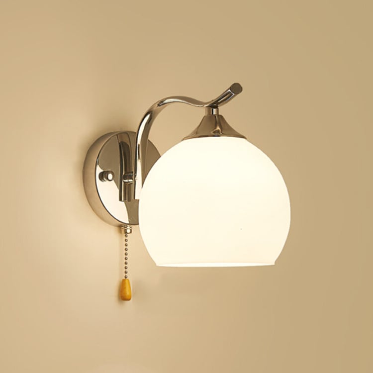 Lampă de perete LED modernă, minimalistă, pentru dormitor lângă pat, potrivită pentru living, hol și scară, cu întrerupător la șnur