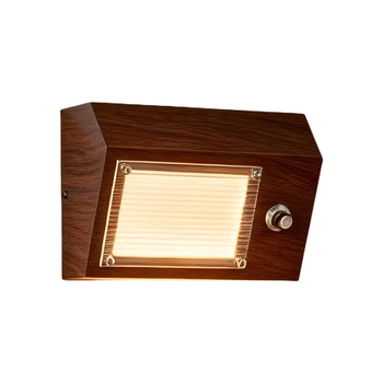 Lampa de perete în stil radio vintage, fără cabluri, pentru dormitor, Bauhaus