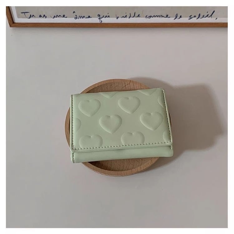 Portofel de femei în stil coreean, format scurt, cu mai multe compartimente pentru carduri, compact și de înaltă calitate.