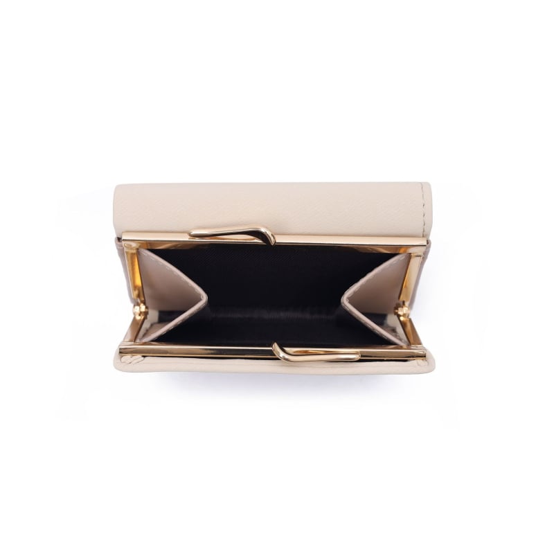 Portofel mic pentru femei, stil coreean, tri-fold, compact și elegant, suport pentru carduri