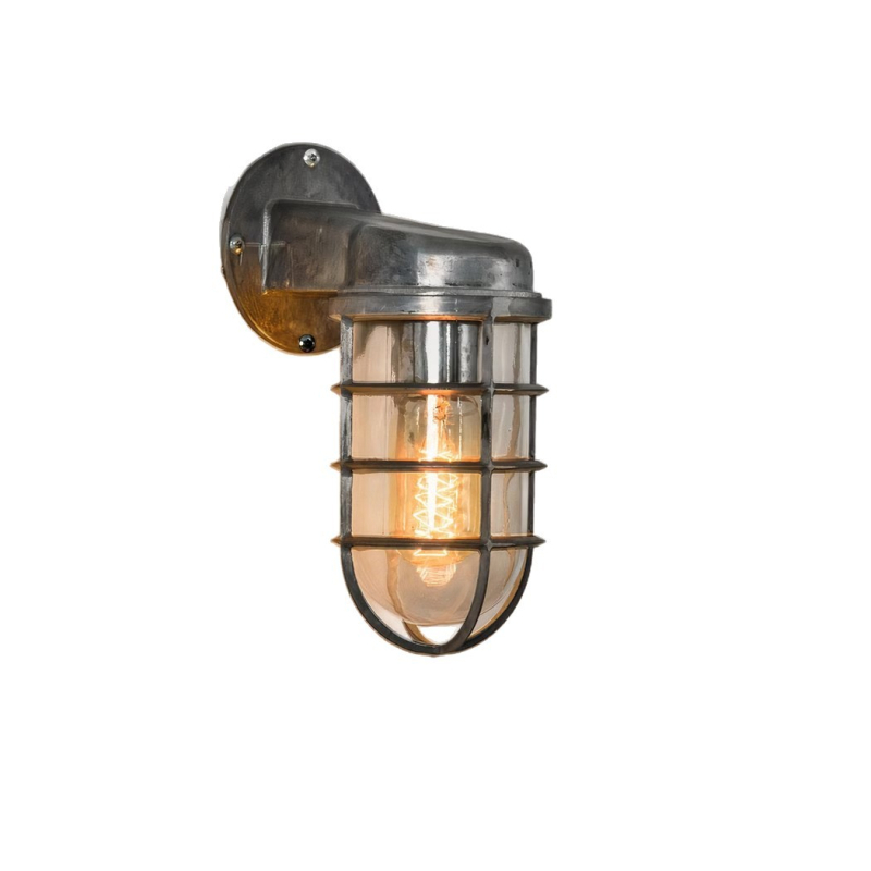 Lampa de perete loft industrial, stil vintage american, impermeabilă pentru exterior, design cu cușcă din fier, pentru baruri și cafenele