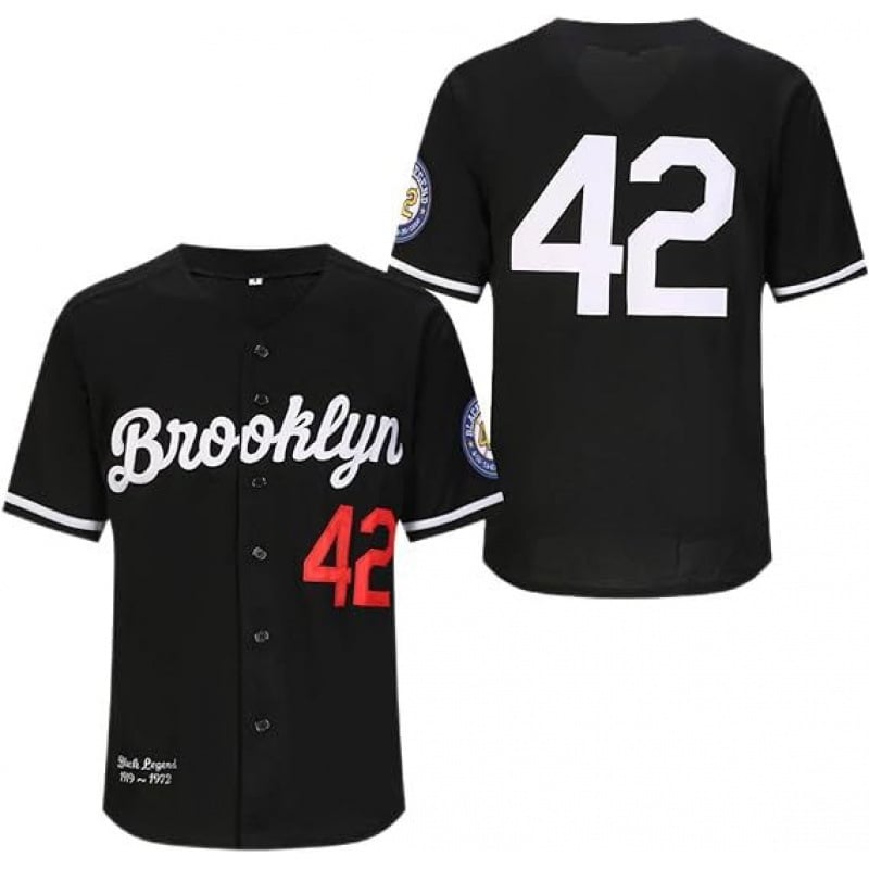 Tricou baseball cu mâneci scurte, imprimeu în tendințe, mărimea 42