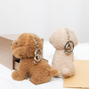 Γλυκό λούτρινο σκυλάκι Teddy – κρεμαστό για σακίδιο