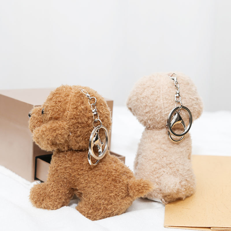Γλυκό λούτρινο σκυλάκι Teddy – κρεμαστό για σακίδιο