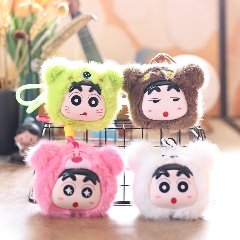 Χαριτωμένο plush κρεμαστό Crayon Shin-Chan από βινύλιο, διακοσμητικό για τσάντα και μπρελόκ