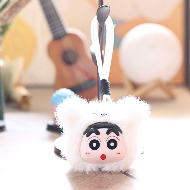 Χαριτωμένο plush κρεμαστό Crayon Shin-Chan από βινύλιο, διακοσμητικό για τσάντα και μπρελόκ