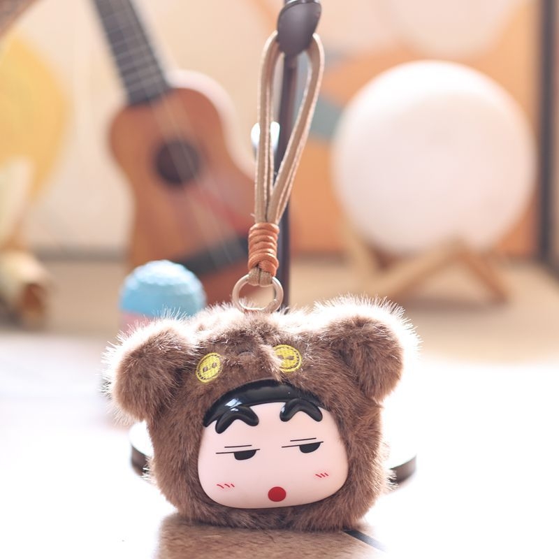Χαριτωμένο plush κρεμαστό Crayon Shin-Chan από βινύλιο, διακοσμητικό για τσάντα και μπρελόκ