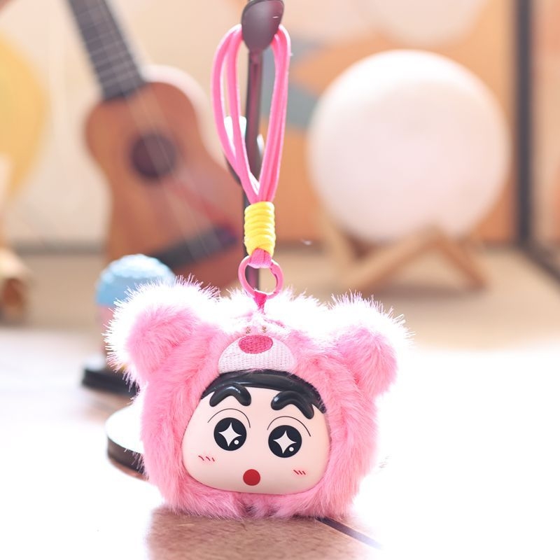 Χαριτωμένο plush κρεμαστό Crayon Shin-Chan από βινύλιο, διακοσμητικό για τσάντα και μπρελόκ