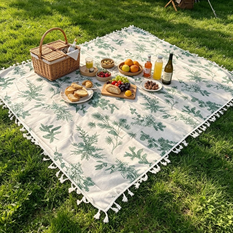 Kültéri piknik matrac, nedvességálló, vastag anyagból, kempingezéshez és otthoni használatra