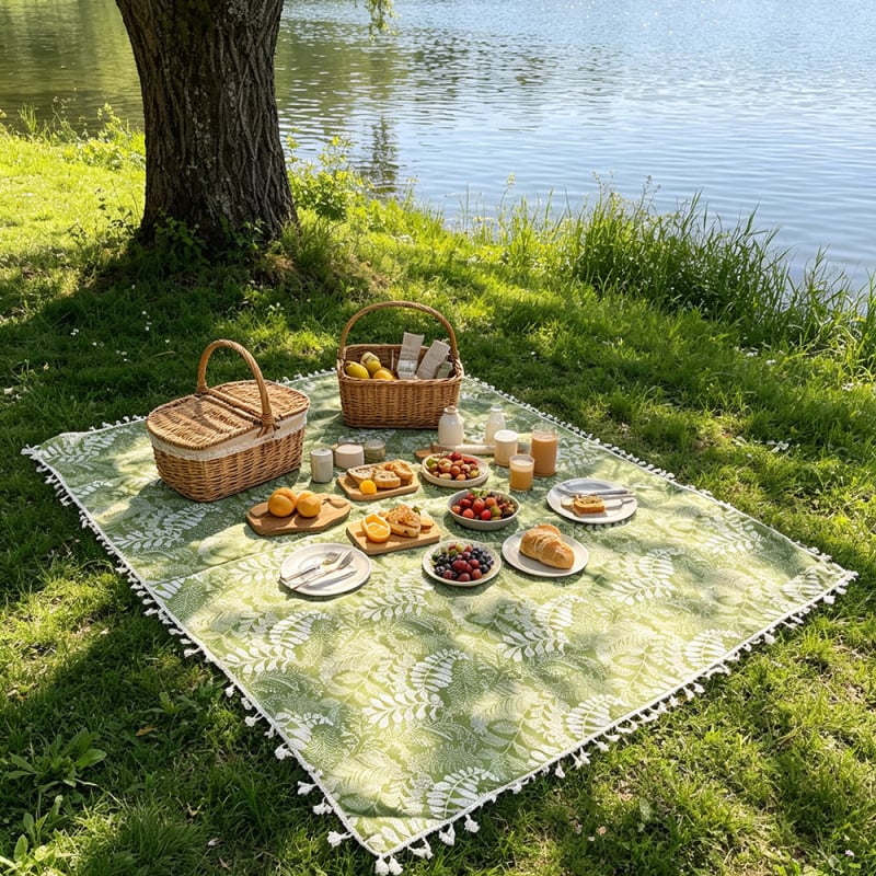 Kültéri piknik matrac, nedvességálló, vastag anyagból, kempingezéshez és otthoni használatra