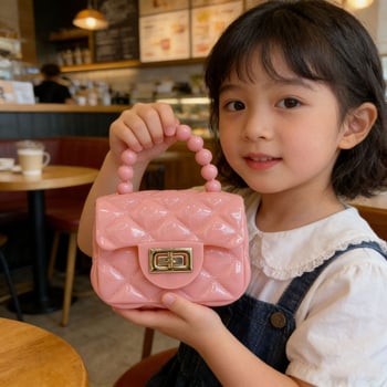 Geantă transparentă din PVC pentru copii, mini crossbody, design drăguț