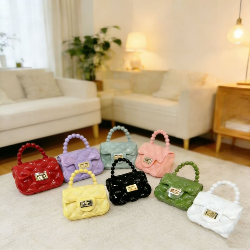 Geantă transparentă din PVC pentru copii, mini crossbody, design drăguț