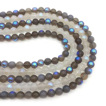 Természetes kőből készült imitat labradorit holdkő gyöngyök, 6-10mm, DIY ékszerekhez