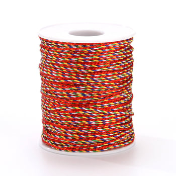 Πολύχρωμο σκοινί για DIY: βραχιόλι και κολιέ με αρωματικό πουγκί