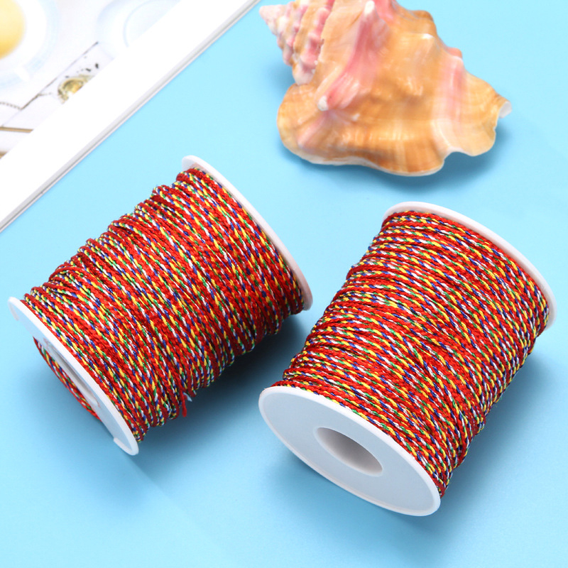 Πολύχρωμο σκοινί για DIY: βραχιόλι και κολιέ με αρωματικό πουγκί