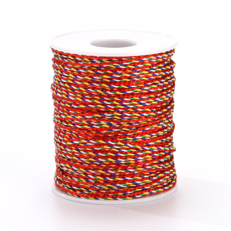 Πολύχρωμο σκοινί για DIY: βραχιόλι και κολιέ με αρωματικό πουγκί