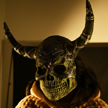 Maska lubanje za Halloween i kaciga – rekvizit za maskenbal