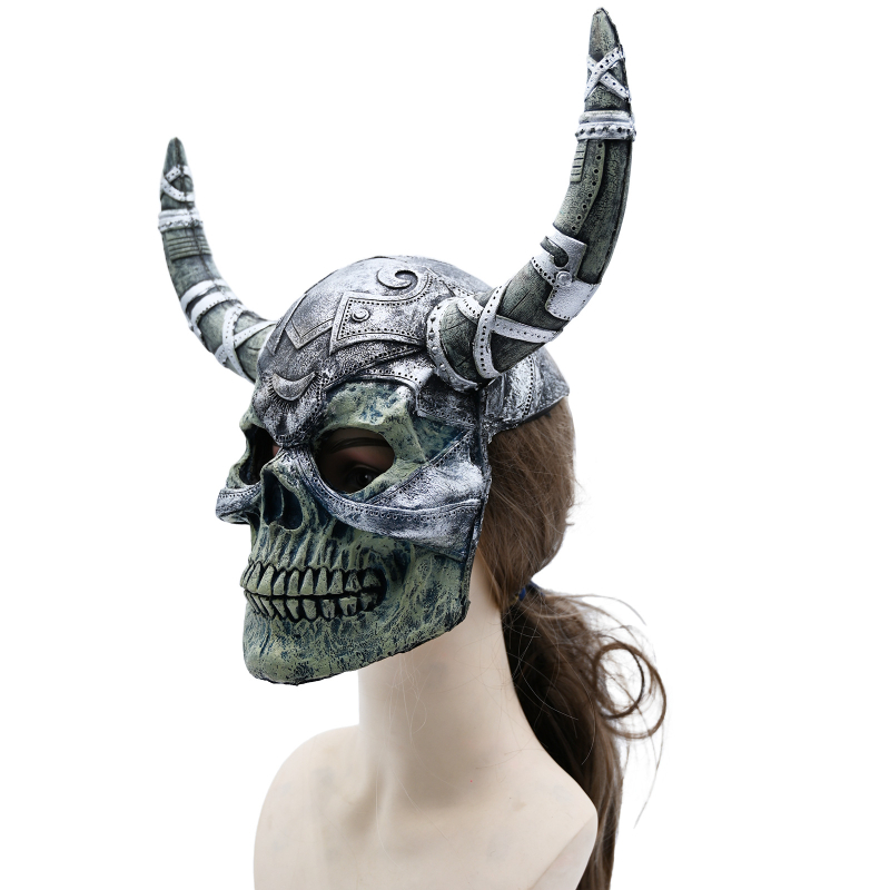 Maska lubanje za Halloween i kaciga – rekvizit za maskenbal