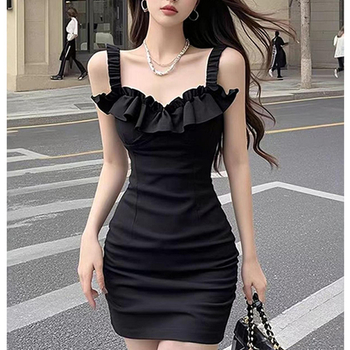 Derékban karcsúsító bodycon ruha nőknek — tavaszi, szexi, sokoldalú, rövid fazonú