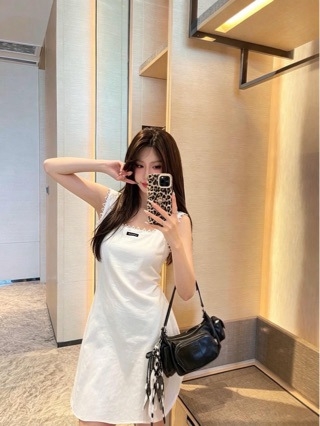 M's Nanyou Haute Couture 2026 Fehér ujjatlan ruha