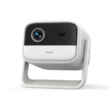TouMei S7 проектор за домашно кино с интелигентно 360° панорамиране и вградена батерия - преносим HD проектор за външна употреба