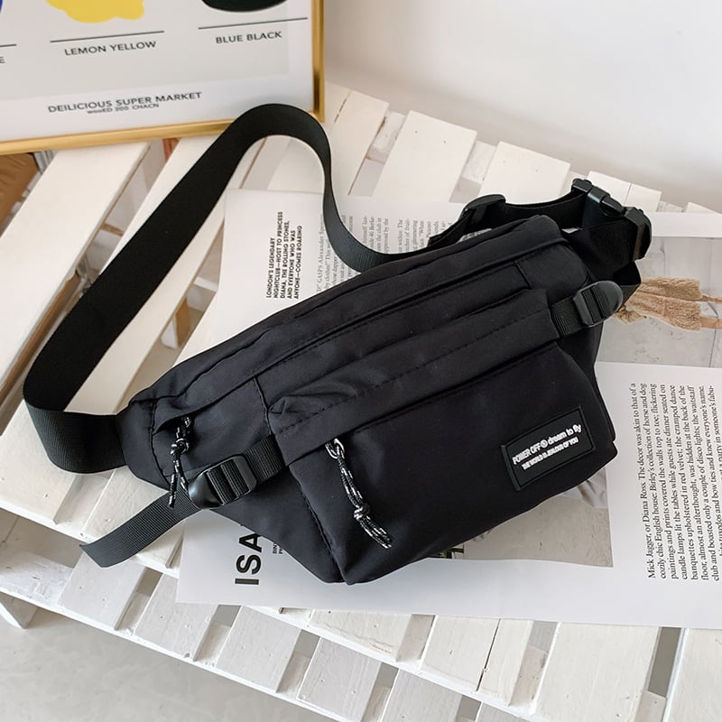 Modern, vízálló, hordozható, diák, funkcionális, sport válltáska, unisex, multifunkcionális kerékpározáshoz az utcán