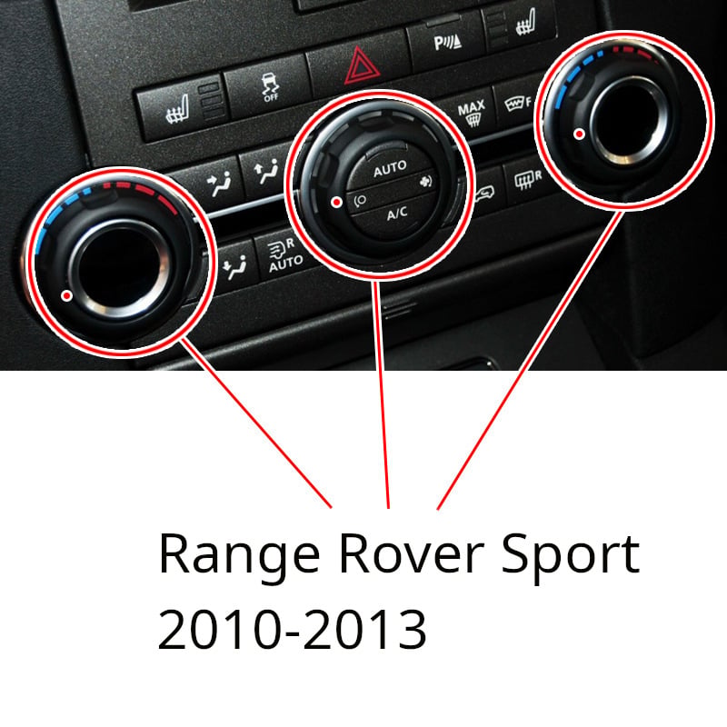 Land Rover Range Rover Sport és Discovery 4 átalakító alkatrészek: díszborítás a középkonzol gombjához, légkondicionáló gombgyűrű