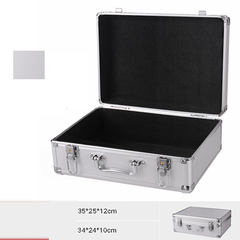 Cutie de scule DIY, cutie din aliaj de aluminiu, cutie pentru echipamente și scule hardware, cutie de depozitare portabilă și sigură, geantă de zbor rezistentă la șocuri