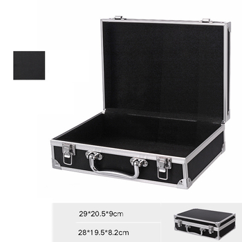 Cutie de scule DIY, cutie din aliaj de aluminiu, cutie pentru echipamente și scule hardware, cutie de depozitare portabilă și sigură, geantă de zbor rezistentă la șocuri