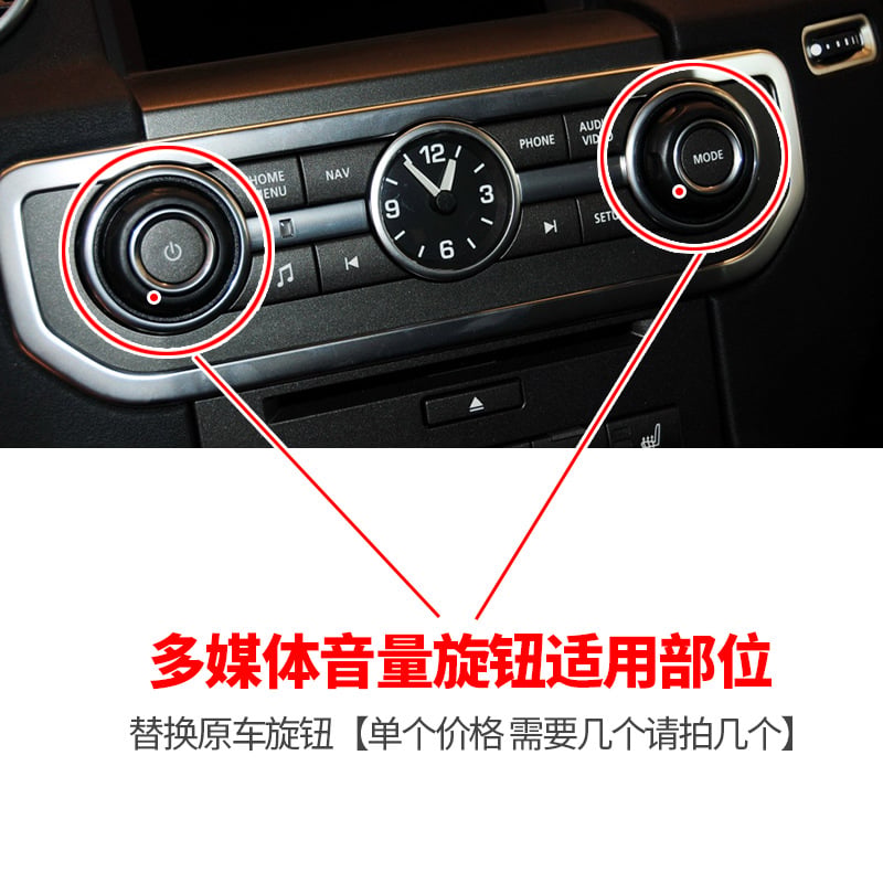 Декоративна капачка за централното управление и пръстен за бутони на климатика за Land Rover Range Rover Sport и Discovery 4