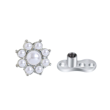 piercing od nehrđajućeg čelika 1,6 mm, nakit, nokat, cirkonski implantat, piercing za nokte, opal, biserni implantat, baza, nokat