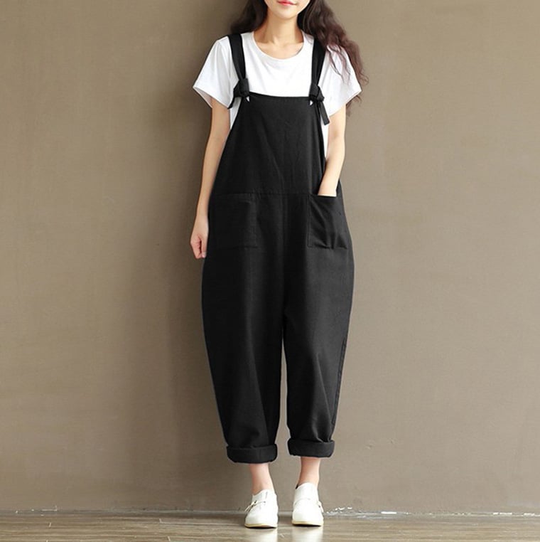 Γυναικείο φαρδύ casual παντελόνι, plus size, καλοκαιρινή φόρμα - Καλύτερες πωλήσεις 