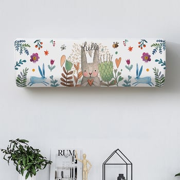 Husă elegantă pentru aparat de aer condiționat, montată pe perete, potrivită pentru living, dormitor, aparate de aer condiționat Midea, Gree și Haier; design modern și minimalist