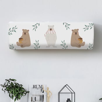 Husă elegantă pentru aparat de aer condiționat, montată pe perete, potrivită pentru living, dormitor, aparate de aer condiționat Midea, Gree și Haier; design modern și minimalist