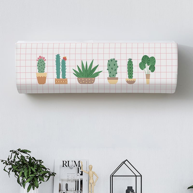Husă elegantă pentru aparat de aer condiționat, montată pe perete, potrivită pentru living, dormitor, aparate de aer condiționat Midea, Gree și Haier; design modern și minimalist