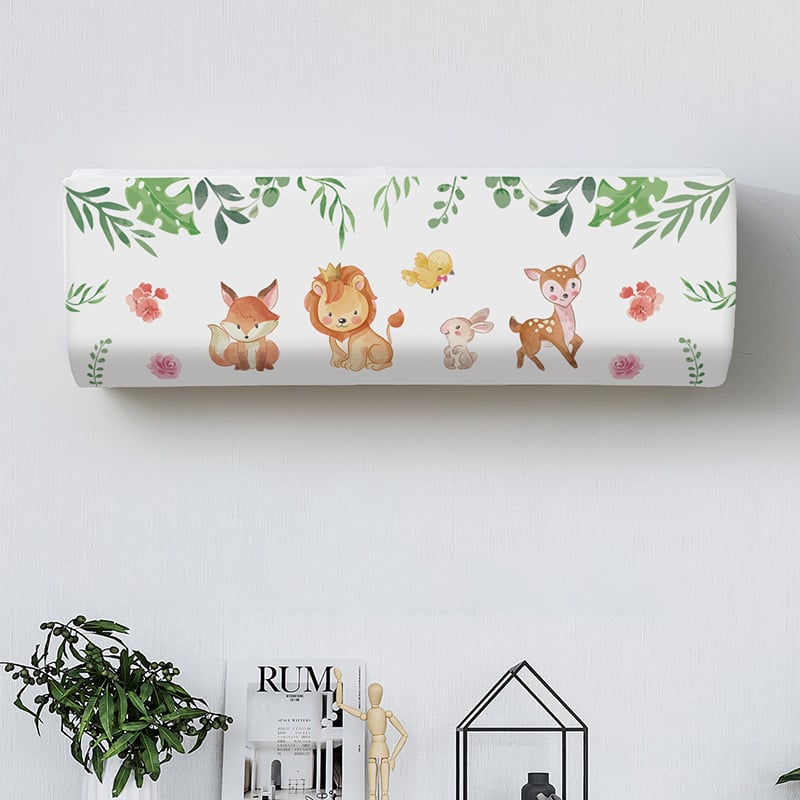 Husă elegantă pentru aparat de aer condiționat, montată pe perete, potrivită pentru living, dormitor, aparate de aer condiționat Midea, Gree și Haier; design modern și minimalist