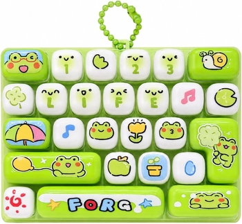 Играчка Клавиатура, Фиджет, Сензорна, Пластмасова, Зелена