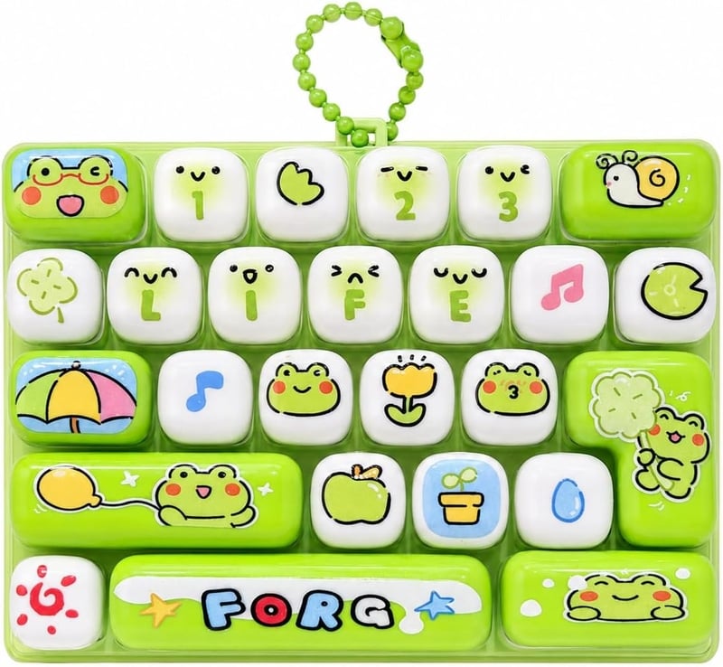 Играчка Клавиатура, Фиджет, Сензорна, Пластмасова, Зелена