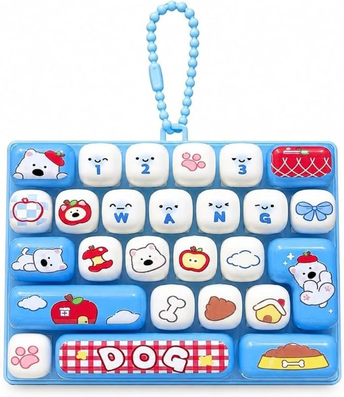 Играчка Клавиатура, Фиджет, Сензорна, Пластмасова, Синя