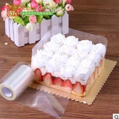 Mousse tort szegélyező szalag – merev szegély, 8 cm magasság, 10 cm átmérő, 10 m hosszúság