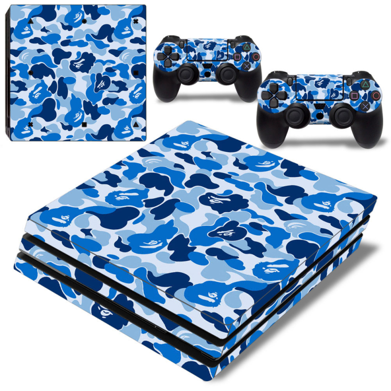 PS4 Pro kompletne naljepnice za kućište s teksturnom temom, jednostavna primjena, bez ostatka ljepila