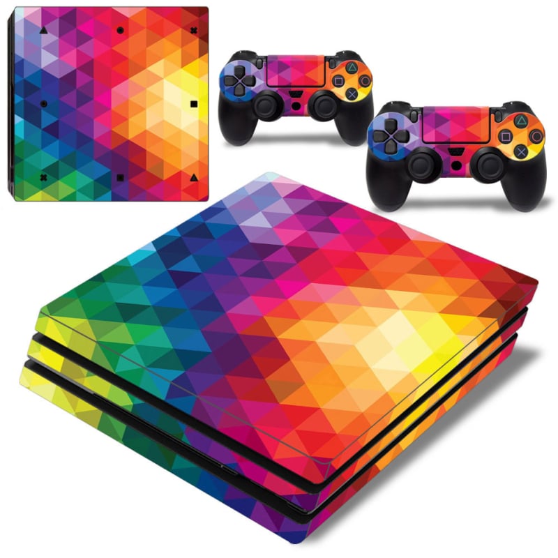 PS4 Pro kompletne naljepnice za kućište s teksturnom temom, jednostavna primjena, bez ostatka ljepila