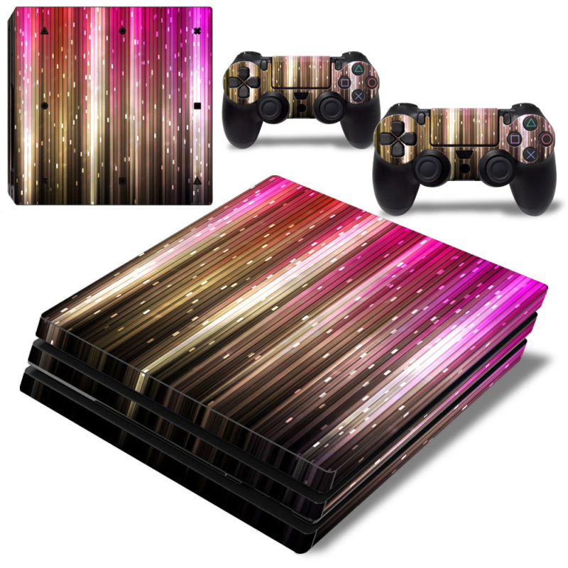 PS4 Pro kompletne naljepnice za kućište s teksturnom temom, jednostavna primjena, bez ostatka ljepila