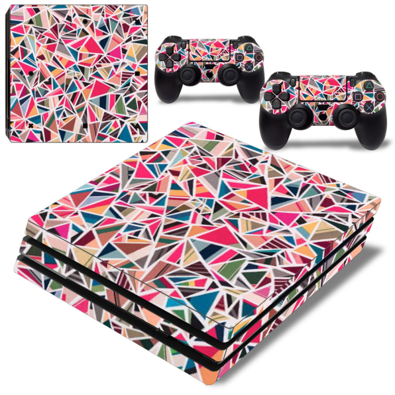 PS4 Pro kompletne naljepnice za kućište s teksturnom temom, jednostavna primjena, bez ostatka ljepila