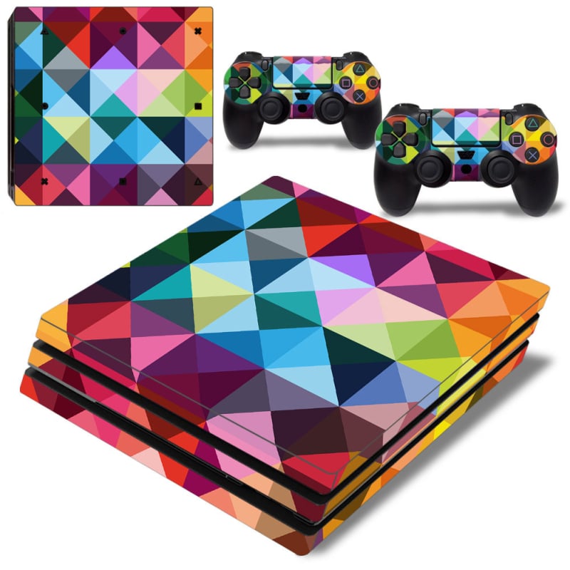 PS4 Pro kompletne naljepnice za kućište s teksturnom temom, jednostavna primjena, bez ostatka ljepila